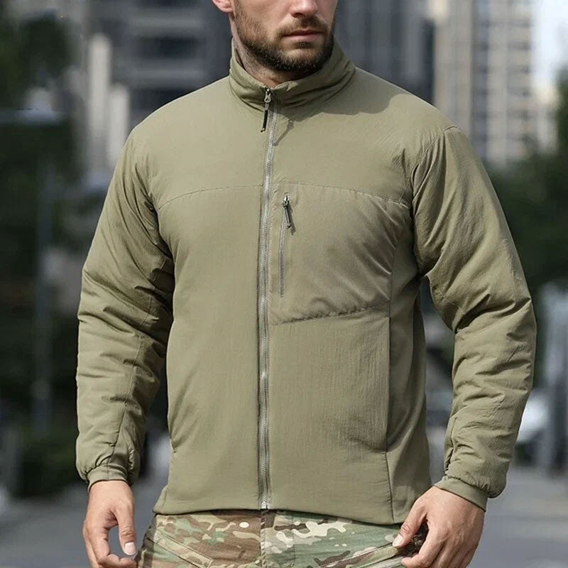 Men's Lightweight Hooded Padded Jacket – Waterproof Windproof Winter Hiking Parka