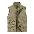 Big Size Men's Vest Outdoor Sports Fishing Sleeveless Jacket
