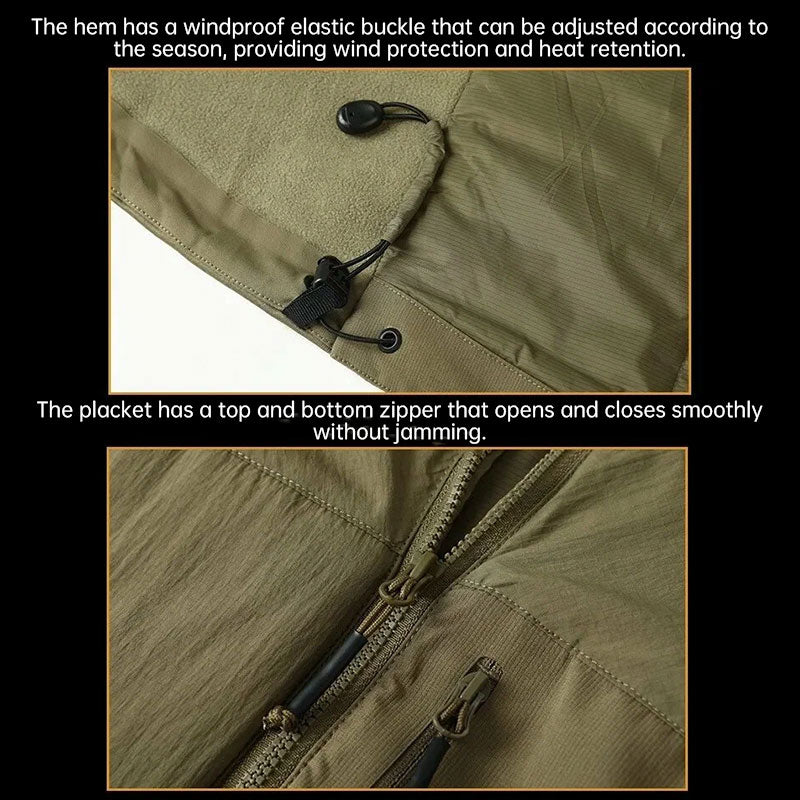 Men's Lightweight Hooded Padded Jacket – Waterproof Windproof Winter Hiking Parka