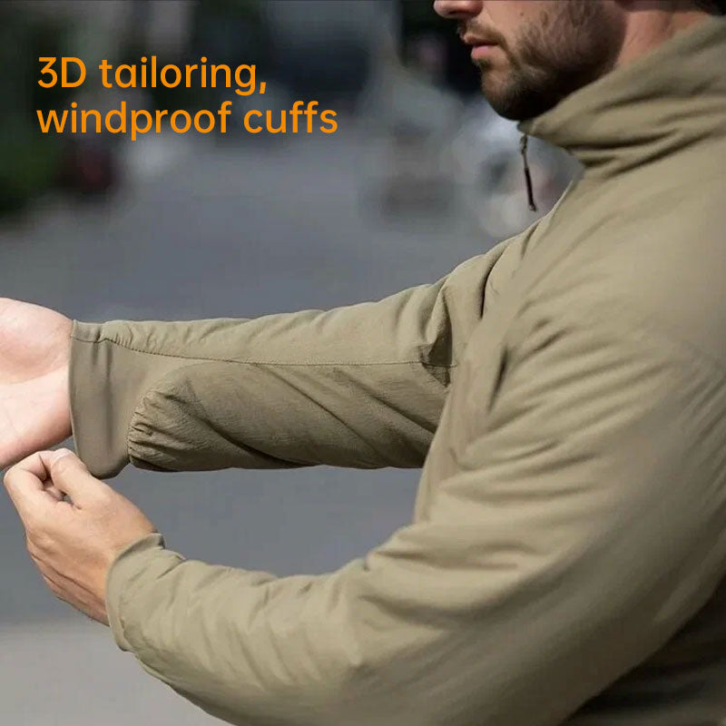 Men's Lightweight Hooded Padded Jacket – Waterproof Windproof Winter Hiking Parka