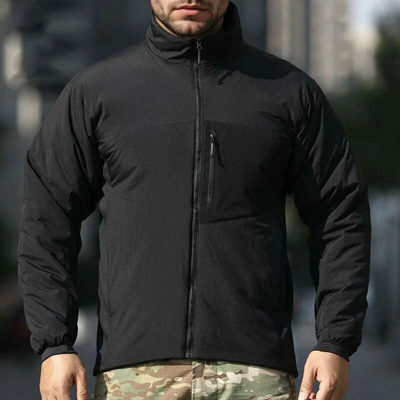 Men's Lightweight Hooded Padded Jacket – Waterproof Windproof Winter Hiking Parka